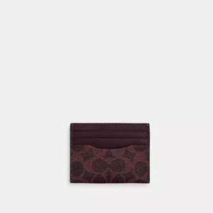 Slim Id Card Case In Signature Canvas