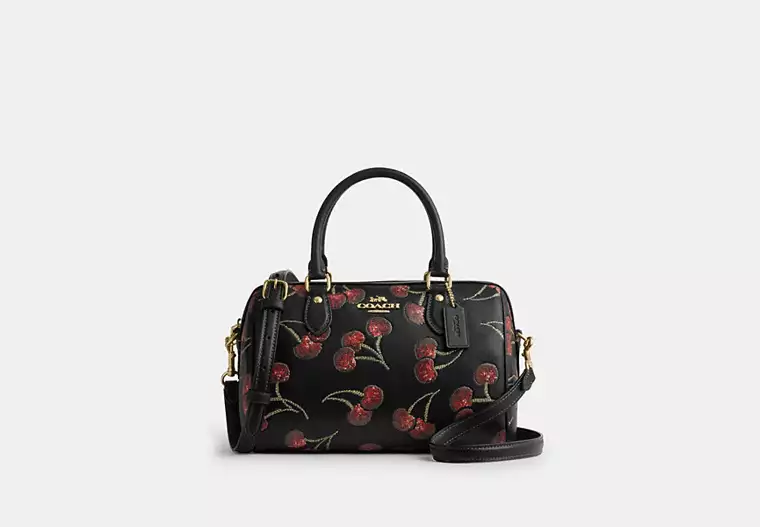 Rowan Satchel Bag With Cherry Print