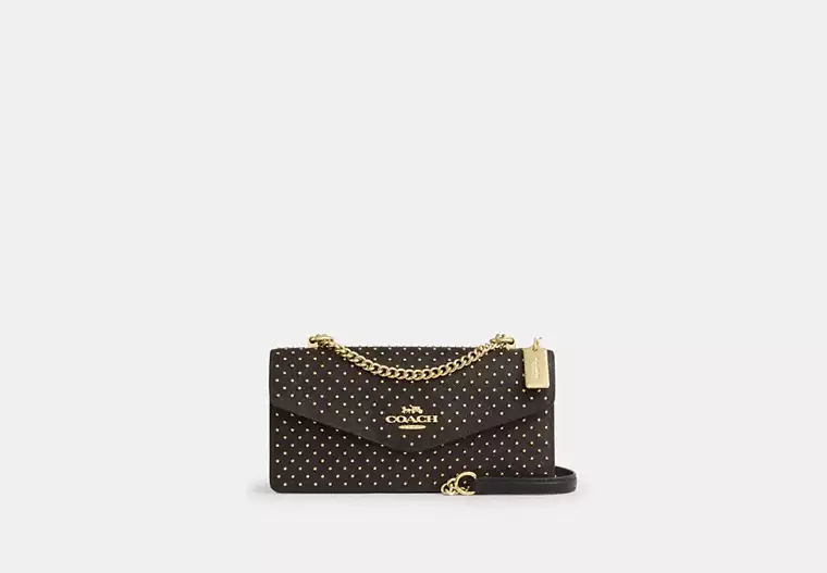 Klare Envelope Crossbody Bag In Signature Canvas With Rivets
