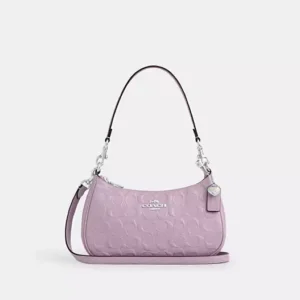 Teri Shoulder Bag In Signature Leather With Heart Charm - SVIZ