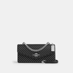 Klare Envelope Crossbody Bag With Rivets - SVBK