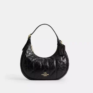 Emily Shoulder Bag With Quilting - IMBLK