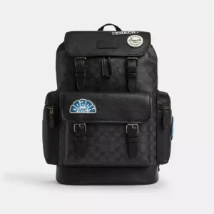 Sprint Backpack In Signature Canvas With Patches