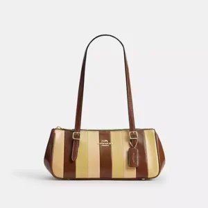 Asher Shoulder Bag With Striped Patchwork