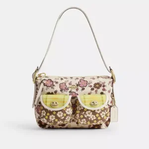 Cargo Shoulder Bag With Floral Print