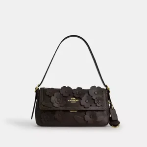 Etta Small Flap Shoulder Bag With Floral Applique