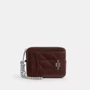 Zip Card Case With Quilting - SVMPL