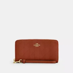 Long Zip Around Wallet With Quilting - IMYW7