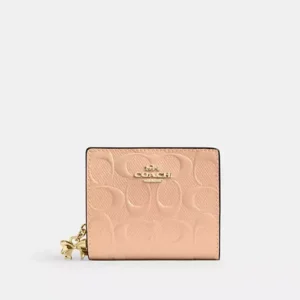 Snap Wallet In Signature Leather With Charm