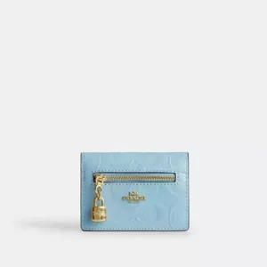 Card Case With Charm In Signature Leather - IMXUM