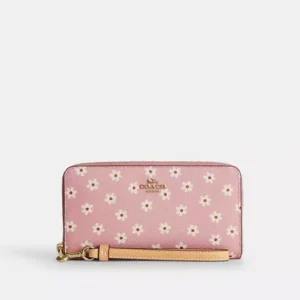 Long Zip Around Wallet With Floral Print