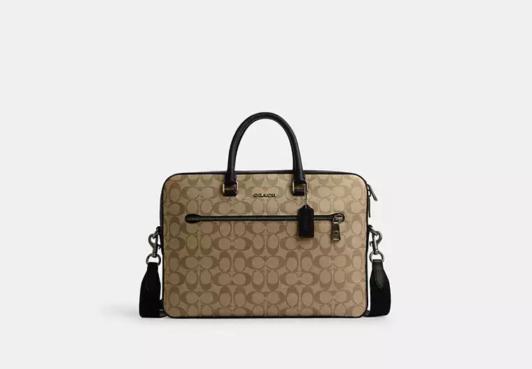 Ethan Slim Brief In Signature Canvas