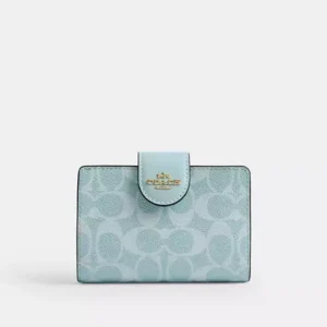 Medium Corner Zip Wallet In Signature Canvas