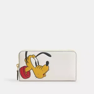 Disney X Coach Essential Accordion Zip Wallet With Pluto - B4CAH