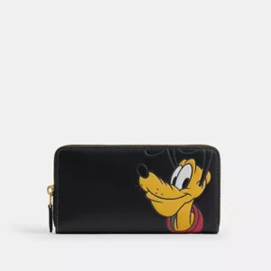 Disney X Coach Essential Accordion Zip Wallet With Pluto - B4M2