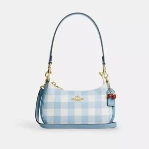 Teri Mini Crossbody Bag With Gingham Print And Charm