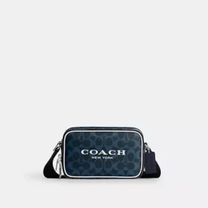 Colton Crossbody Bag 19 In Signature Canvas With Coach Graphic - SVN2E