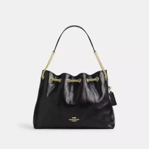 Evelyn Shoulder Bag With Quilting - IMBLK