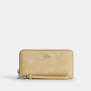 Long Zip Around Wallet With Floral Print