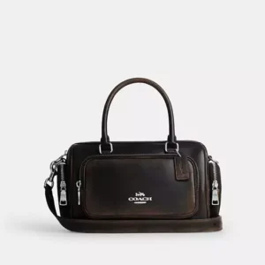 Rowan Satchel Bag With Pockets In Loved Leather