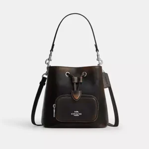 Bags Crossbody Bags Rowan Bucket Bag With Pocket In Loved Leather     Rowan Bucket Bag With Pocket In Loved Leather