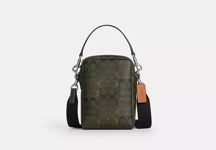 Tristan Crossbody Bag 14 In Signature Camo Print