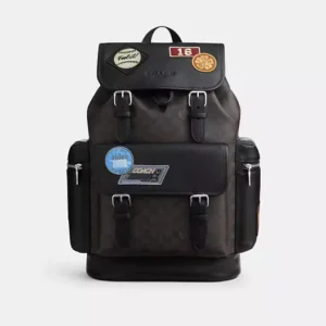 Sprint Backpack In Signature Canvas With Patches