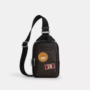 Racer Sling Pack In Signature Canvas With Patches