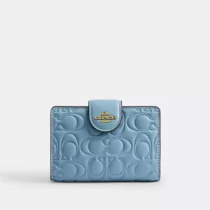 Medium Corner Zip Wallet In Signature Leather